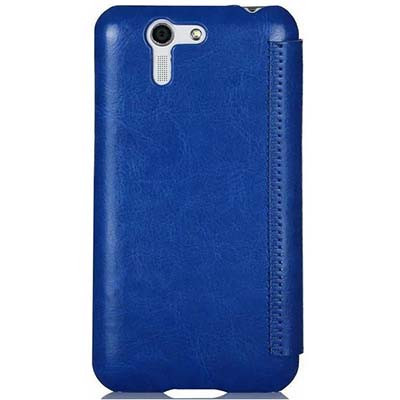 Полиуретановый чехол Mofi Book Case Blue для Asus PadFone S PF500KL - фото 2 - id-p48812074