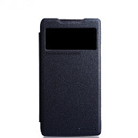 Полиуретановый чехол Nillkin Sparkle Leather Case Black для ZTE Z5S