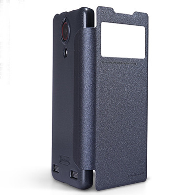 Полиуретановый чехол Nillkin Sparkle Leather Case Black для ZTE Z5S - фото 2 - id-p48812180