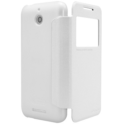 Полиуретановый чехол Nillkin Sparkle Leather Case White для HTC Desire 510 Dual Sim - фото 3 - id-p48812289