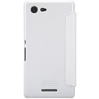 Полиуретановый чехол Nillkin Sparkle Leather Case White для Sony Xperia E3 Dual