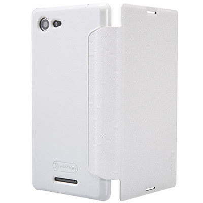 Полиуретановый чехол Nillkin Sparkle Leather Case White для Sony Xperia E3 Dual - фото 2 - id-p48812295