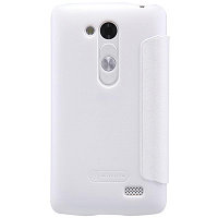 Полиуретановый чехол Nillkin Sparkle Leather Case White для LG L FINO D295