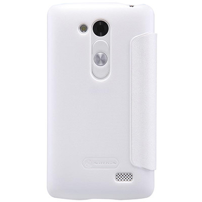 Полиуретановый чехол Nillkin Sparkle Leather Case White для LG L FINO D295 - фото 1 - id-p48812320
