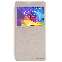 Полиуретановый чехол Nillkin Sparkle Leather Case Golden для Samsung G750F Galaxy Mega 2