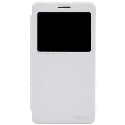 Полиуретановый чехол Nillkin Sparkle Leather Case White для Lenovo S856 - фото 1 - id-p48812346