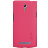 Пластиковый чехол Nillkin Super Frosted Shield Bright Red для OPPO Find 7 X9007