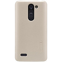 Пластиковый чехол Nillkin Super Frosted Shield Gold для LG L Bello D335