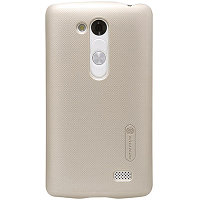 Пластиковый чехол Nillkin Super Frosted Shield Gold для LG L FINO D295