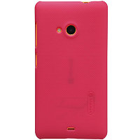 Пластиковый чехол Nillkin Super Frosted Shield Red для Nokia Lumia 535