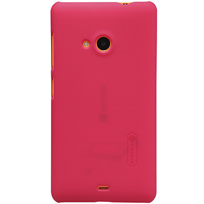 Пластиковый чехол Nillkin Super Frosted Shield Red для Nokia Lumia 535 - фото 1 - id-p48812456