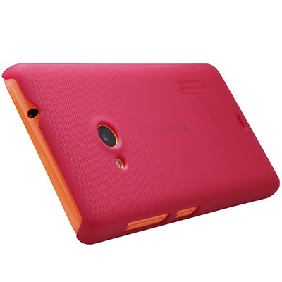 Пластиковый чехол Nillkin Super Frosted Shield Red для Nokia Lumia 535 - фото 2 - id-p48812456