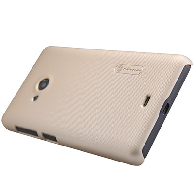 Пластиковый чехол Nillkin Super Frosted Shield Gold для Nokia Lumia 535 - фото 2 - id-p48812457