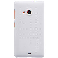 Пластиковый чехол Nillkin Super Frosted Shield White для Nokia Lumia 535