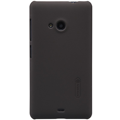 Пластиковый чехол Nillkin Super Frosted Shield Black для Nokia Lumia 535 - фото 1 - id-p48812459