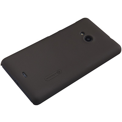 Пластиковый чехол Nillkin Super Frosted Shield Black для Nokia Lumia 535 - фото 2 - id-p48812459