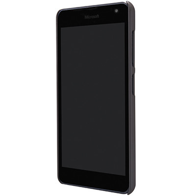 Пластиковый чехол Nillkin Super Frosted Shield Black для Nokia Lumia 535 - фото 3 - id-p48812459