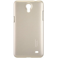 Пластиковый чехол Nillkin Super Frosted Shield Gold для Samsung G750F Galaxy Mega 2