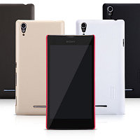 Пластиковый чехол Nillkin Super Frosted Shield Black для Sony Xperia T3