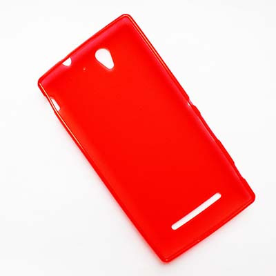 Силиконовый чехол Becolor Red Mat для Sony Xperia C3 S55t - фото 2 - id-p48812602