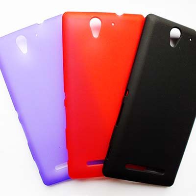 Силиконовый чехол Becolor Red Mat для Sony Xperia C3 S55t - фото 3 - id-p48812602