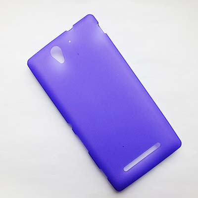Силиконовый чехол Becolor Purple Mat для Sony Xperia C3 S55t - фото 1 - id-p48812603
