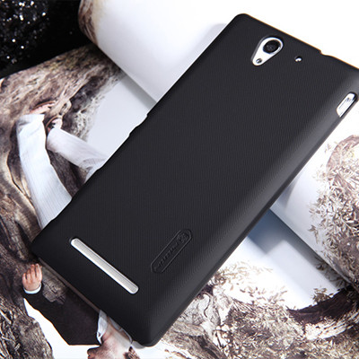 Пластиковый чехол Nillkin Super Frosted Shield Black для Sony Xperia C3 S55t - фото 1 - id-p48812651
