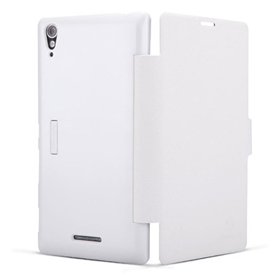 Полиуретановый чехол Nillkin Fresh Series White для Sony Xperia T3 - фото 1 - id-p48812655