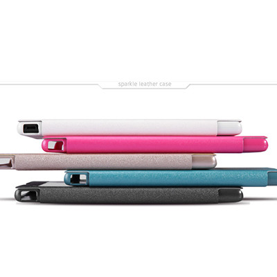 Полиуретановый чехол Nillkin Sparkle Leather Case White для Nokia XL Dual Sim - фото 4 - id-p48812861