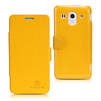 Полиуретановый чехол Nillkin Fresh Series Yellow для Huawei Ascend G520