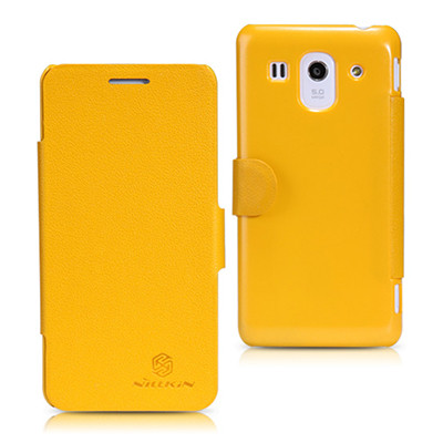 Полиуретановый чехол Nillkin Fresh Series Yellow для Huawei Ascend G520 - фото 1 - id-p48812869