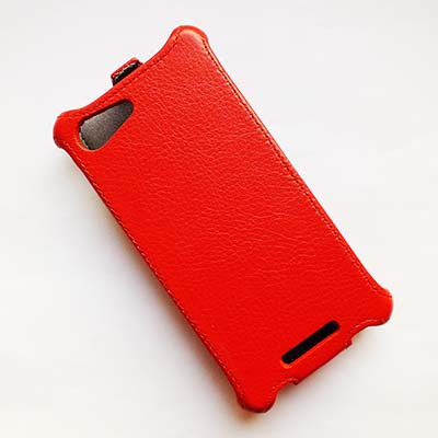 Кожаный чехол Armor Case Red для Sony Xperia E2 Dual - фото 3 - id-p48812933