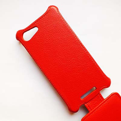 Кожаный чехол Armor Case Red для Sony Xperia E2 Dual - фото 4 - id-p48812933