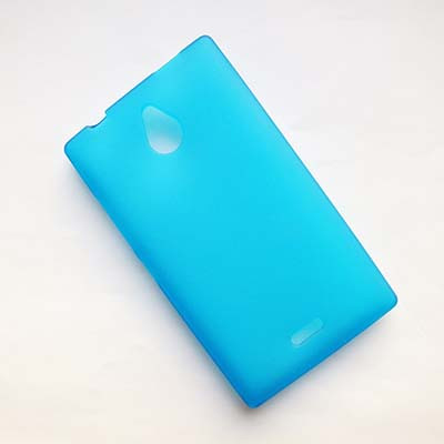 Силиконовый чехол Becolor Light Blue Mat для Nokia X2 Dual Sim - фото 1 - id-p48812942