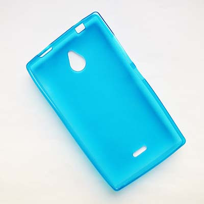 Силиконовый чехол Becolor Light Blue Mat для Nokia X2 Dual Sim - фото 2 - id-p48812942