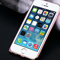Металлический бампер Usams Aluminium Metal Bumper Pink для Apple iPhone 6/6S
