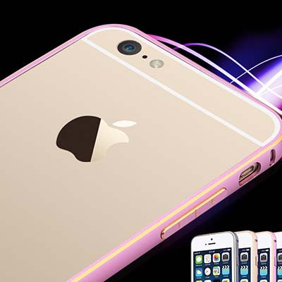 Металлический бампер Usams Aluminium Metal Bumper Pink для Apple iPhone 6/6s - фото 2 - id-p48812954