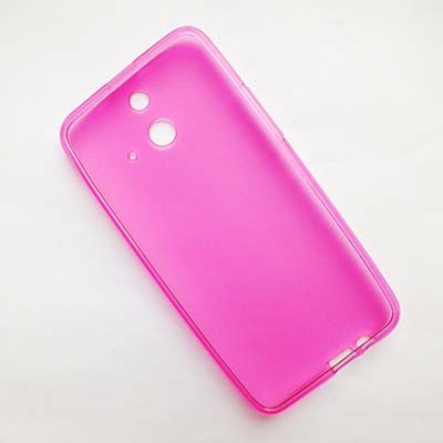 Силиконовый чехол Becolor Pink Mat для HTC One E8 Ace - фото 2 - id-p48813037