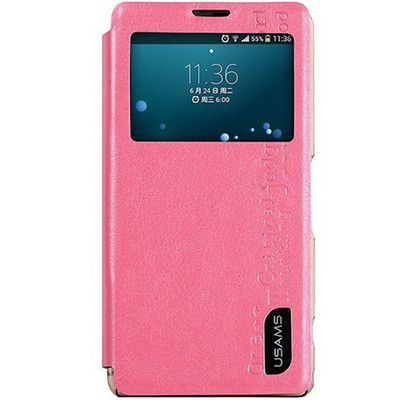 Полиуретановый чехол Usams Merry Series Pink для Sony Xperia A2 - фото 1 - id-p48813165