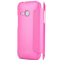 Полиуретановый чехол Nillkin Sparkle Leather Case Rose для HTC One M8 mini 2
