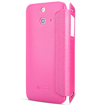 Полиуретановый чехол Nillkin Sparkle Leather Case Rose для HTC One E8 Ace - фото 2 - id-p48813182