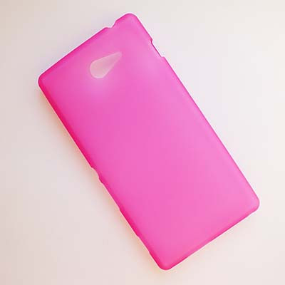 Силиконовый чехол Becolor Pink Mat для Sony Xperia M2 Dual S50h - фото 1 - id-p48813304