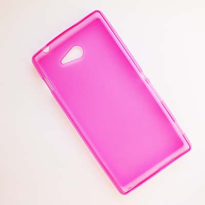 Силиконовый чехол Becolor Pink Mat для Sony Xperia M2 Dual S50h - фото 2 - id-p48813304