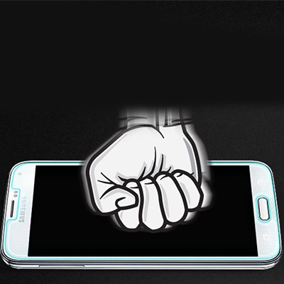 Противоударное защитное стекло Tempered Glass Film 0.26mm для Samsung G800F Galaxy S5 mini - фото 4 - id-p48813316