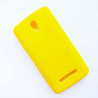 Силиконовый чехол Becolor S-Line Yellow для OPPO Clover R815