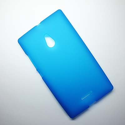Силиконовый чехол Becolor Blue Mat для Nokia XL Dual Sim - фото 1 - id-p48813464