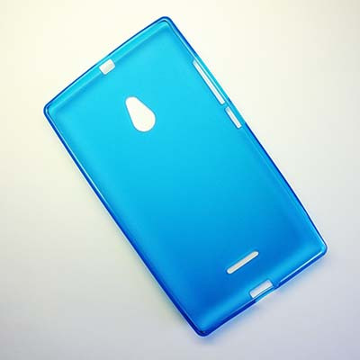 Силиконовый чехол Becolor Blue Mat для Nokia XL Dual Sim - фото 2 - id-p48813464