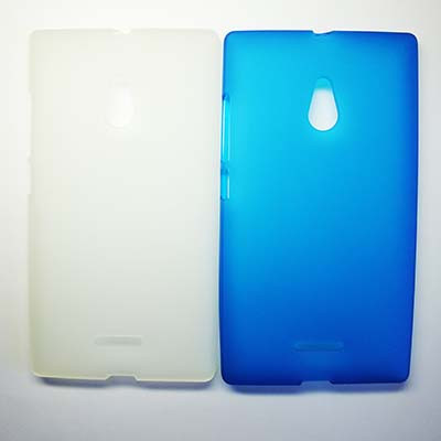 Силиконовый чехол Becolor Blue Mat для Nokia XL Dual Sim - фото 3 - id-p48813464