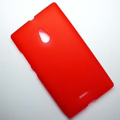 Силиконовый чехол Becolor Red Mat для Nokia XL Dual Sim - фото 1 - id-p48813490