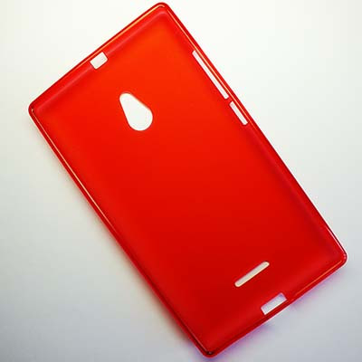 Силиконовый чехол Becolor Red Mat для Nokia XL Dual Sim - фото 2 - id-p48813490
